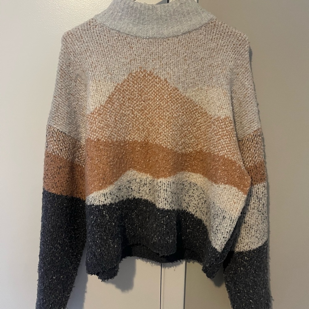 Hearth & Hand Multicolor Cowl Neck Sweater